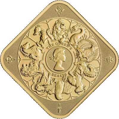1 oz Gold Bar - Royal Mint Queen's Beast Completer - 999.9 Fine