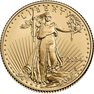 2024 American Gold Eagle 1/4 oz $10 - NGC MS70 First Day Issue 1st Label Black