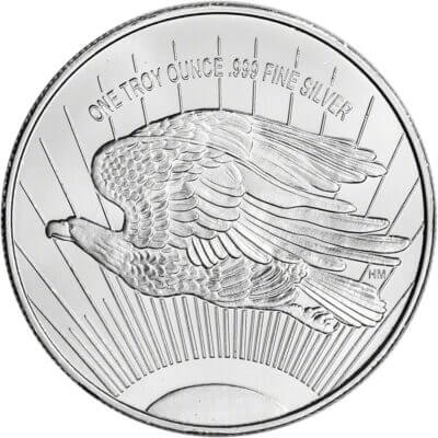 1 oz Highland Mint Silver Round - Saint-Gaudens Design .999 Fine