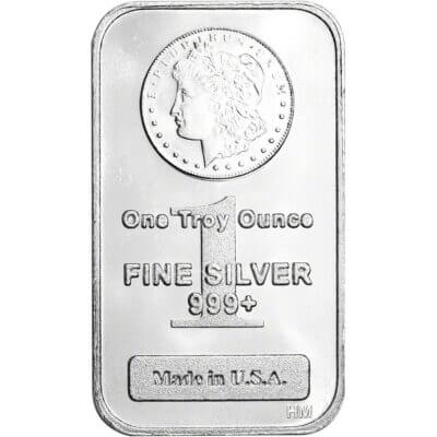 1 oz. Highland Mint Silver Bar - Morgan Dollar Design .999+ Fine
