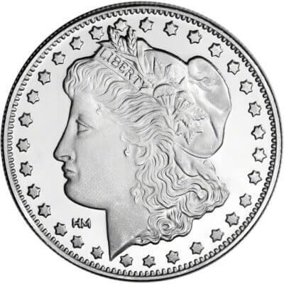 100 pc 1 oz Highland Mint Silver Round Morgan Dollar .999 5 Tubes of 20