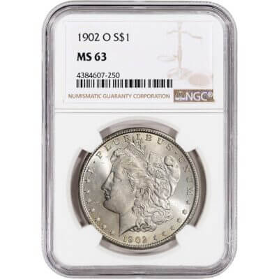 1902 O US Morgan Silver Dollar $1 - NGC MS63