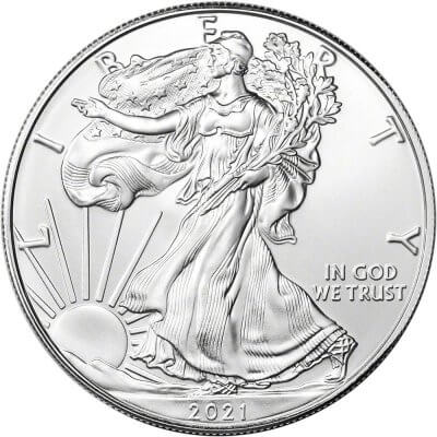 2021 American Silver Eagle Type 1 1 oz $1 - BU
