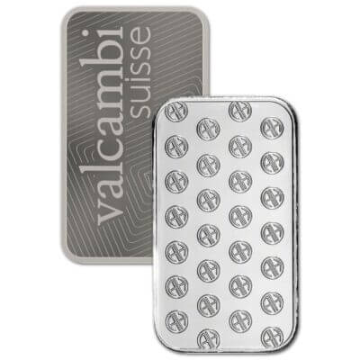 100 gram Platinum Bar - Random Brand - Secondary Market - 999.5 Fine