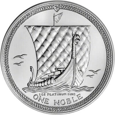 Isle of Man Platinum (1 oz)  Noble - BU - Random Date