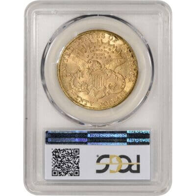 US Gold $20 Liberty Head Double Eagle - PCGS MS61 - Random Date