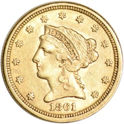 US Gold $2.50 Liberty Head Quarter Eagle - VF - Random Date