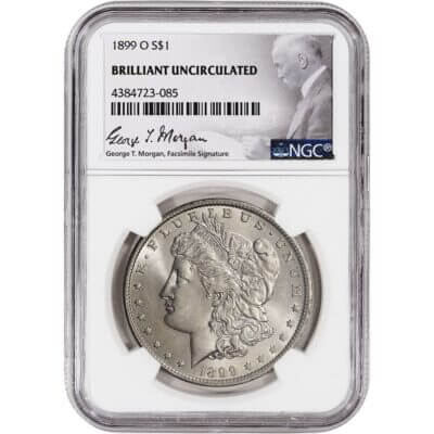 1899-O US Morgan Silver Dollar $1 - NGC Brilliant Uncirculated