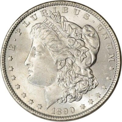 1890 US Morgan Silver Dollar $1 - BU