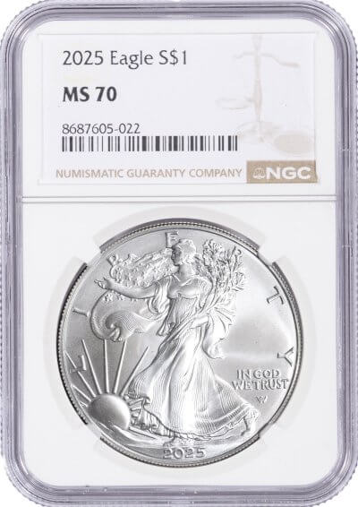 2025 American Silver Eagle - NGC MS70