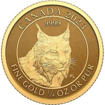 2023 Canada Gold Lynx 1/4 oz $10 - Reverse Proof