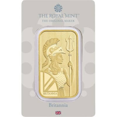 1 oz. Gold Bar - Royal Mint Britannia - 999.9 Fine in Assay