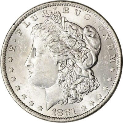 1881 O US Morgan Silver Dollar $1 - BU
