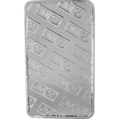 10 oz Silver Bar - Johnson Matthey New .999 Fine