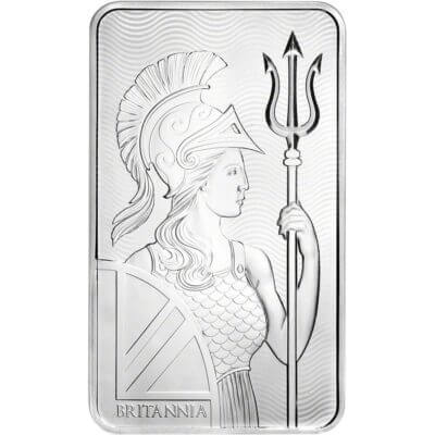 100 oz Silver Bar - Royal Mint Britannia - .999 Fine