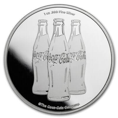 1 oz Silver Round - 9Fine Mint - Coca Cola® - .999 Fine