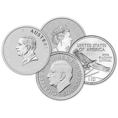 1/10 oz Platinum Coin .9995 Fine - Random Brand - Secondary Market