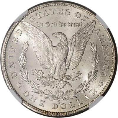 1880 S US Morgan Silver Dollar $1 - NGC MS63