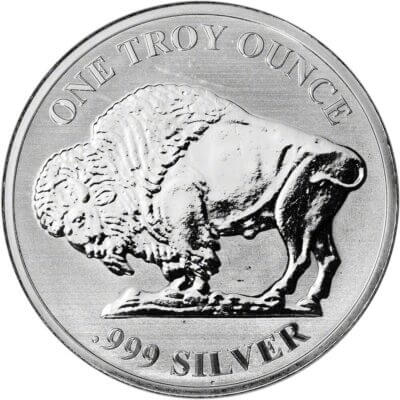 100 pc 1 oz Silver Round Asahi Reverse Proof Buffalo Design .999 5 Tubes of 20