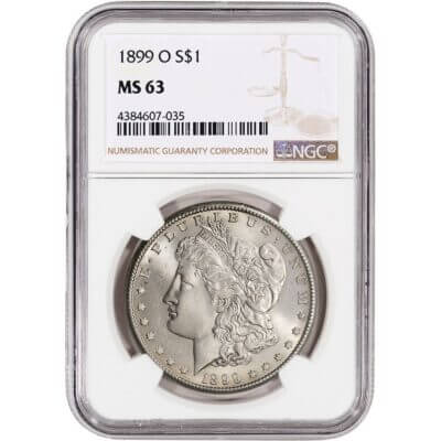 1899 O US Morgan Silver Dollar $1 - NGC MS63