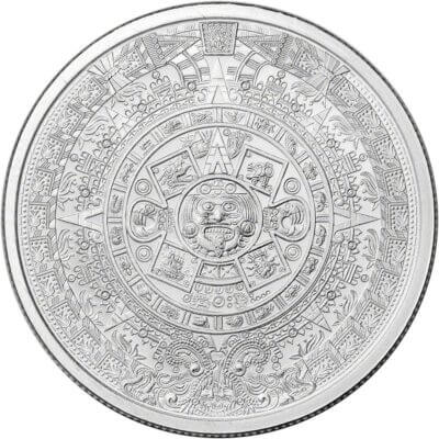 1/2 oz Golden State Mint Silver Round Aztec Calendar .999 Fine Tube of 20