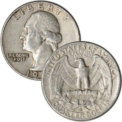 90% Silver Quarters - Roll of 40 - $10 Face Value