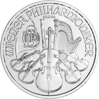Austria Silver Philharmonic - 1 oz - 1.5 Euro - BU - Random Date