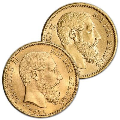 Belgium Gold 20 Francs .1867 oz - Avg Circ - Random Date