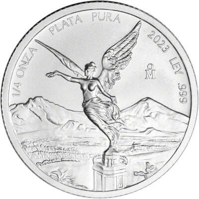 2023 Mexico Silver Libertad 1/4 oz 1/4 Onza - BU