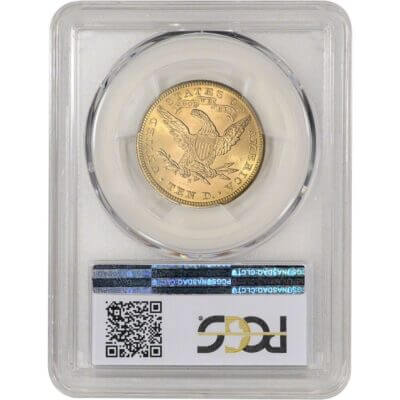 US Gold $10 Liberty Head Eagle - PCGS MS63 - Random Date