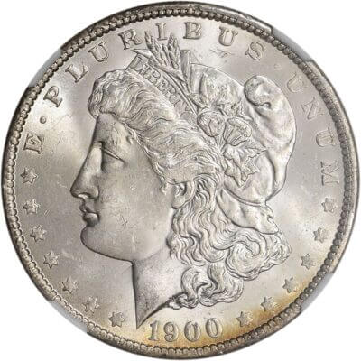 1900 O US Morgan Silver Dollar $1 - NGC MS63