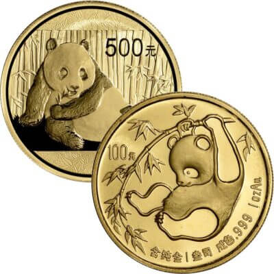 China Gold Panda 1 oz - BU - Mint Sealed - Random Date