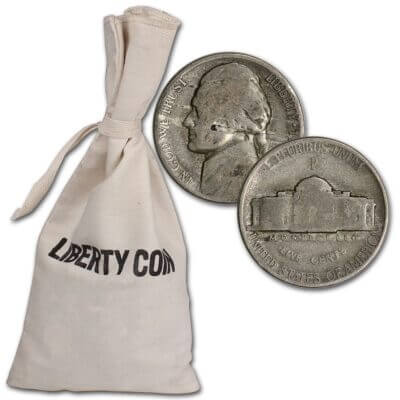 35% Silver Jefferson War Nickels - $200 Face Value - Circulated