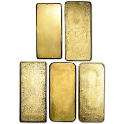 Kilo 32.15 oz Gold Bar - Random Brand - Secondary Market - 999.9 Fine