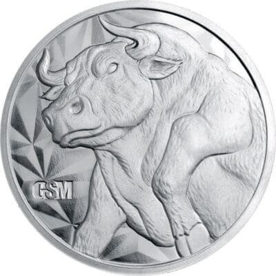 2 oz. Golden State Mint Silver Round Bull/Bear .999 Fine