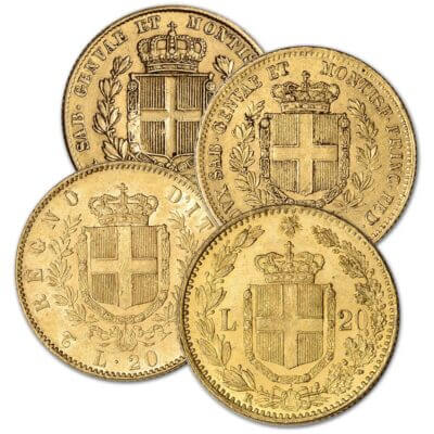 Italy Gold 20 Lire .1867 oz - XF/AU - Random Date