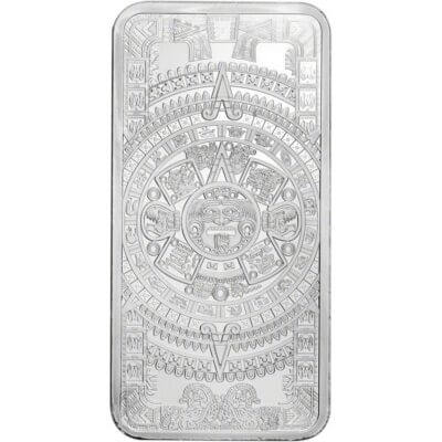 10 oz Golden State Mint Silver Bar Aztec Calendar .999 Fine