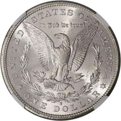 1881-S US Morgan Silver Dollar $1 - NGC Brilliant Uncirculated