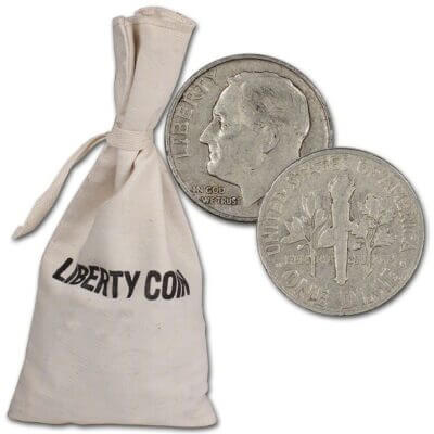 90% Silver Dimes - $50 Face Value Bag