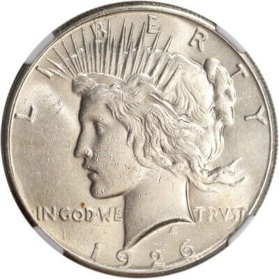 1926 US Peace Silver Dollar $1 - NGC Brilliant Uncirculated