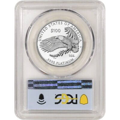 2022 W American Platinum Eagle Proof 1 oz $100 PCGS PR70 DCAM First Day of Issue