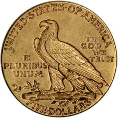 US Gold $5 Indian Head Half Eagle - VF Condition - Random Date
