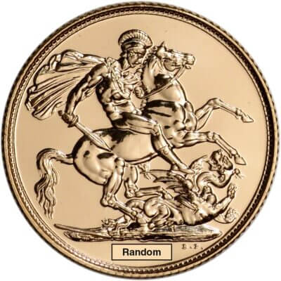 Great Britain Gold Sovereign (.2354 oz) - Elizabeth II Tiara BU - Random Date