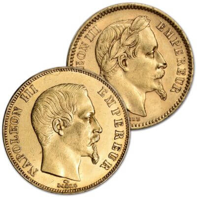 France Gold 50 Francs .4667 oz - Random Design - Avg Circ - Random Date
