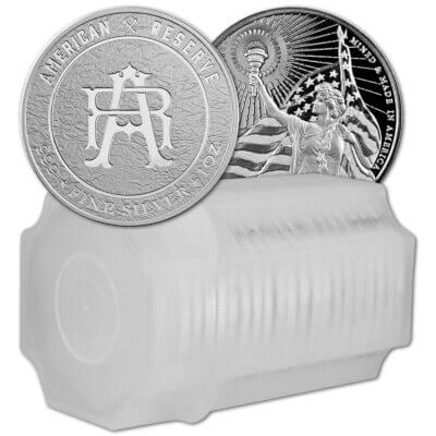1 oz Silver Round - Asahi American Reserve Columbia Goddess .999 Fine Tube of 20