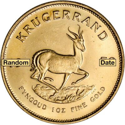 South Africa Gold (1 oz) Krugerrand - BU - Random Date
