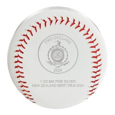 2024 Niue Silver Major League Baseball Colorized BU 1 oz $2 in OGP
