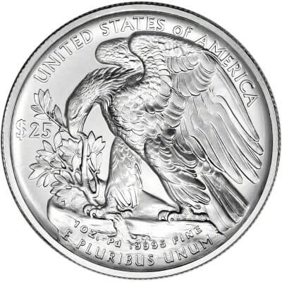 2017 American Palladium Eagle Coin 1 oz $25 - BU