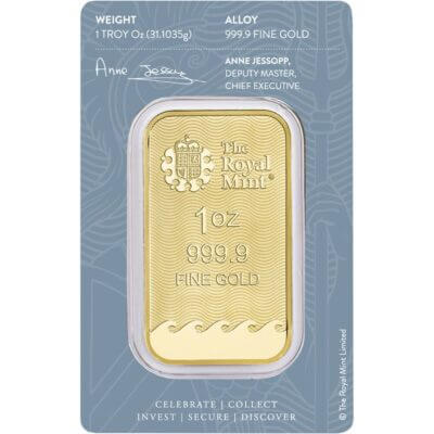 1 oz. Gold Bar - Royal Mint Britannia - 999.9 Fine in Assay