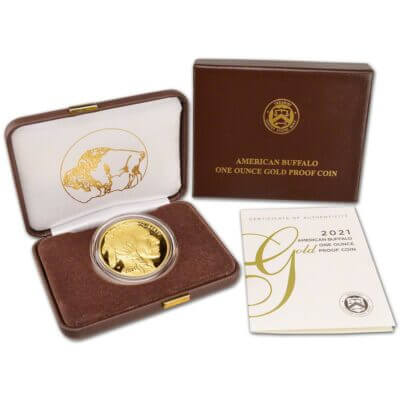 2021 W American Gold Buffalo Proof 1 oz $50 in OGP